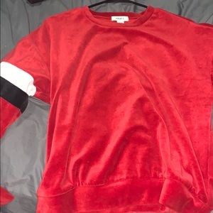 red, white & black long sleeve